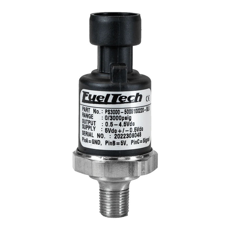 FUELTECH USA 0-1500 PSI Pressure Sensor (Black Series) 5005100022-BLK