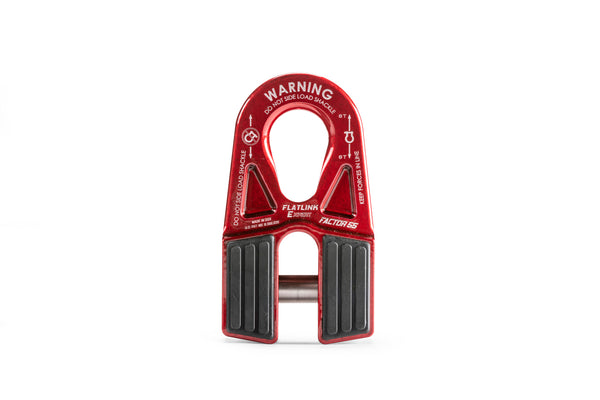 FACTOR 55 Flatlink-E Expert Winch Shackle Mount Red 00080-01