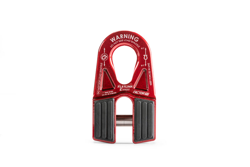 FACTOR 55 Flatlink-E Expert Winch Shackle Mount Red 00080-01