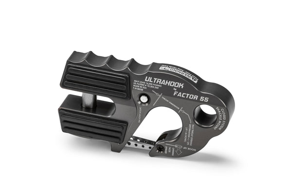 FACTOR 55 Ultrahook Winch Hook W/Shackle Mount Gray 00250-06