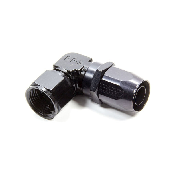 Fragola Hose Fitting #12 90 Deg Black - Low Profile