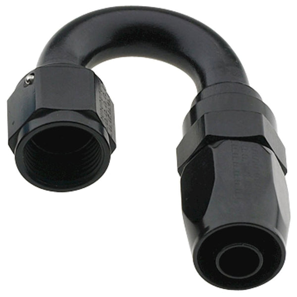Fragola Hose Fitting #6 180 Deg Pro-Flow Black