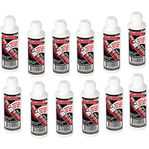 GEDDEX Dial-In Window Marker White Case 12x3oz Bottle 91612