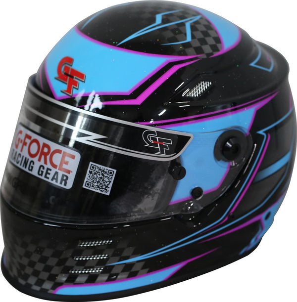 G-FORCE HELMET REVO GRAPHICS XXL BLUE SA2020 13005XXLBU