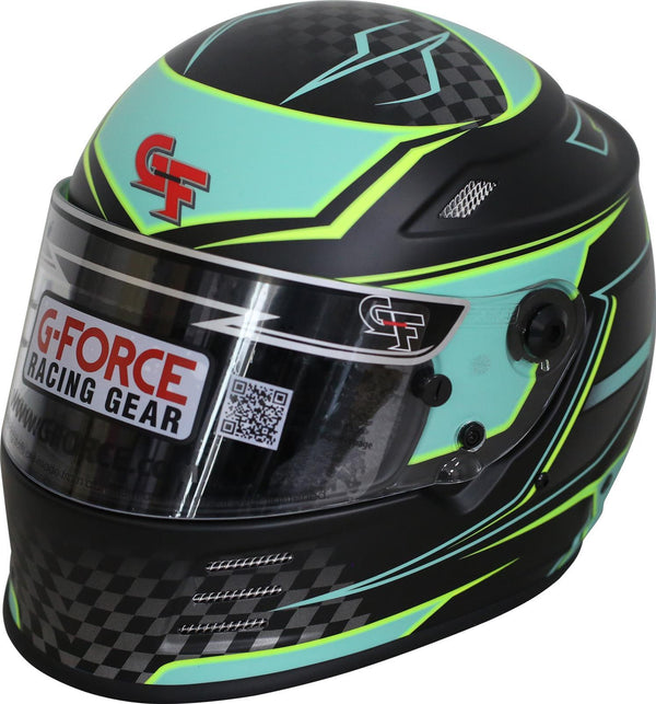 G-FORCE HELMET REVO GRAPHICS XXL TEAL SA2020 13005XXLTL