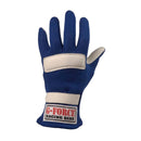 G-FORCE G5 Racing Gloves Large Blue 4101LRGBU