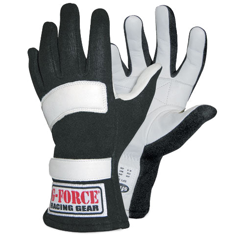 G-FORCE GF5 Racing Gloves XX- Small Black 4101XXSBK