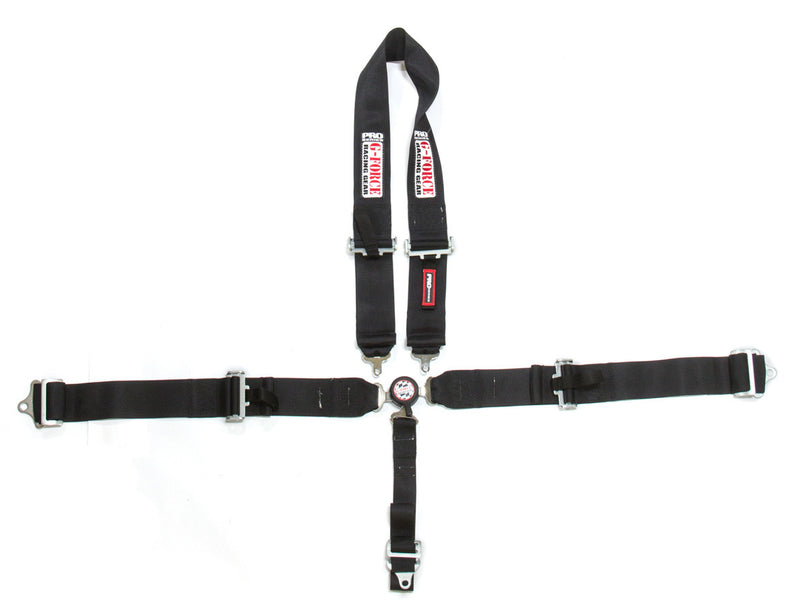 G-FORCE U-Type Harness Camlock Black 5pt Pro Series 7543BK