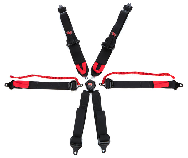 G-FORCE 6pt Harness Camlock Black SFI16.5 HNR 7601BK