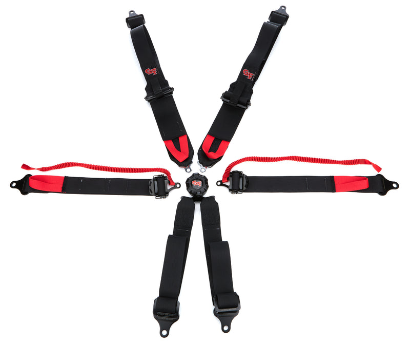 G-FORCE 6pt Harness Camlock Black SFI16.5 HNR 7601BK