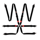 G-FORCE Harness 6-pt Black 2in Indivd. Shlder P/U Lap 7624BK