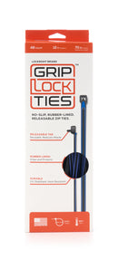 GRIP LOCK TIES Zip Ties 12in Releasable Black / Blue 48pk G12-BKBU-X48