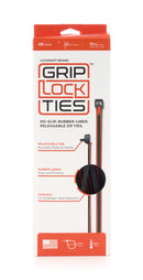GRIP LOCK TIES Zip Ties 12in Releasable Black / Red 48pk G12-BKRD-X48