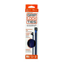 GRIP LOCK TIES Zip Ties 8in Releasable Black / Blue 24pk G8-BKBU-X24