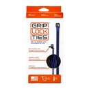 GRIP LOCK TIES Zip Ties 8in Releasable Black / Blue 48pk G8-BKBU-X48