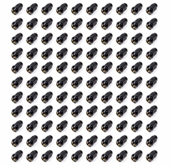 GORILLA 100 Lugnuts 1/2 Acorn Bulge 3/4in Hex Black 41188BC
