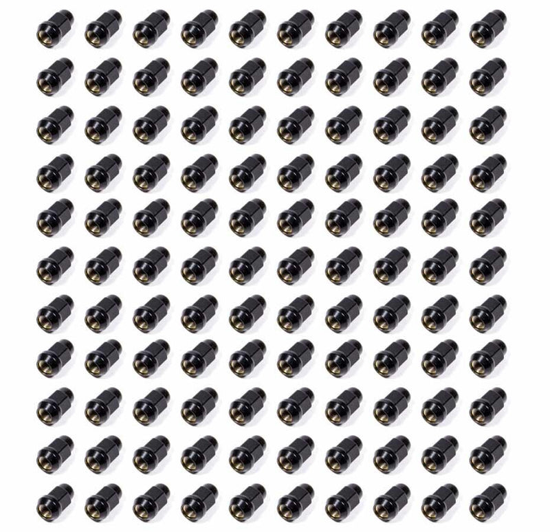 GORILLA 100 Lugnuts 1/2 Acorn Bulge 3/4in Hex Black 41188BC