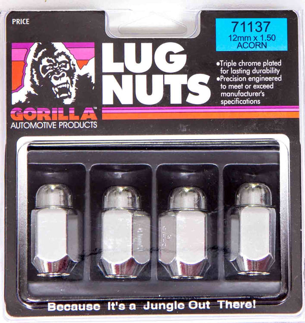 GORILLA 100 Lugnuts 7/16 Acorn 13/16 Hex 71178