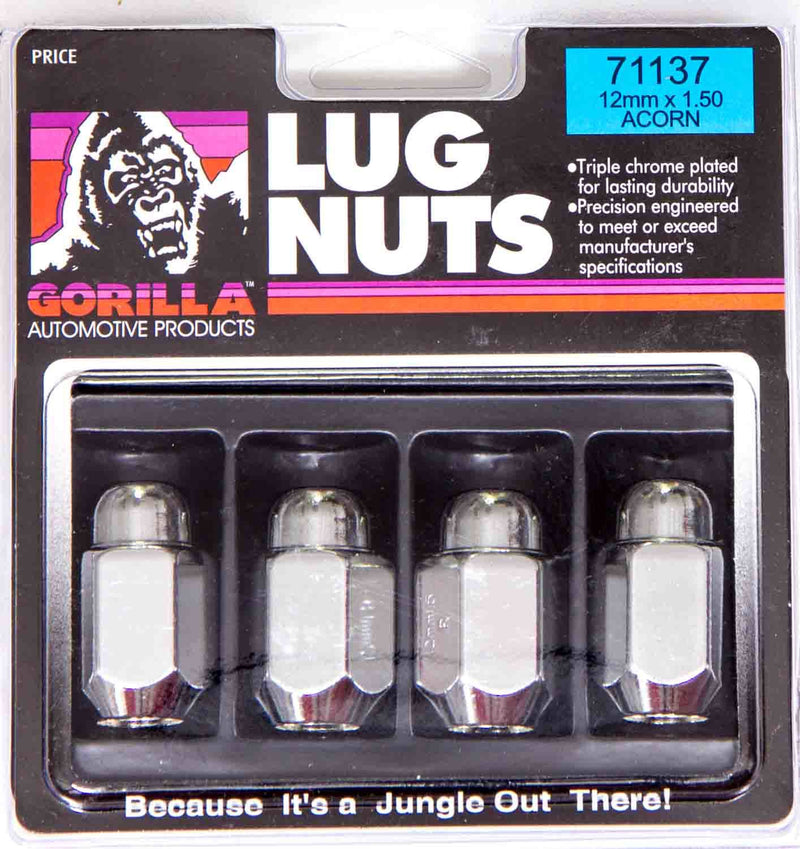 GORILLA 100 Lugnuts 7/16 Acorn 13/16 Hex 71178