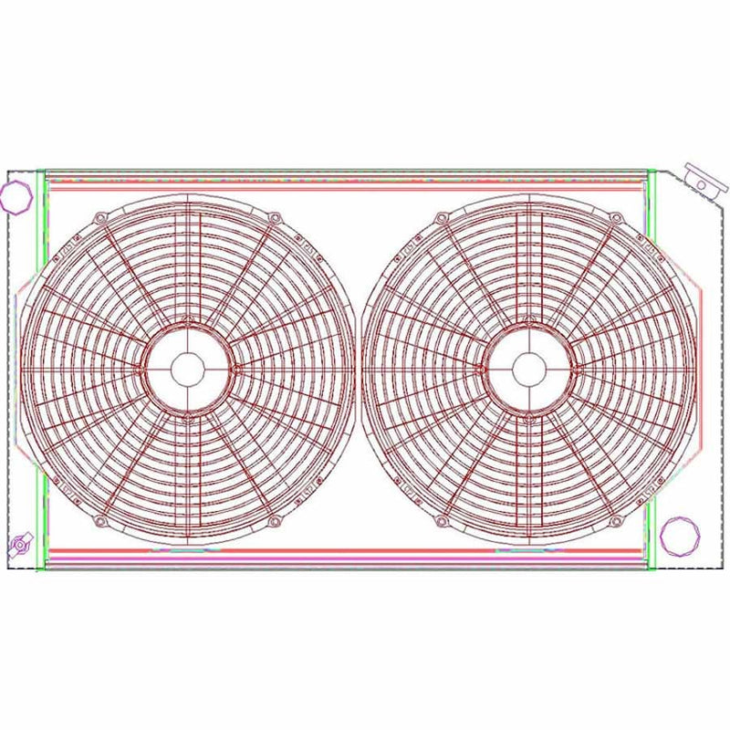 GRIFFIN Radiator Combo Unit GM A & G Body CU-00008