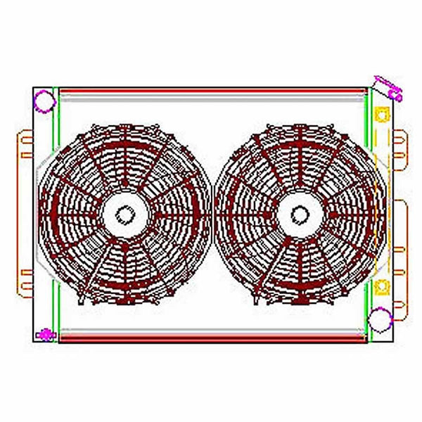 GRIFFIN Radiator Combo Unit GM A & F Body CU-70009