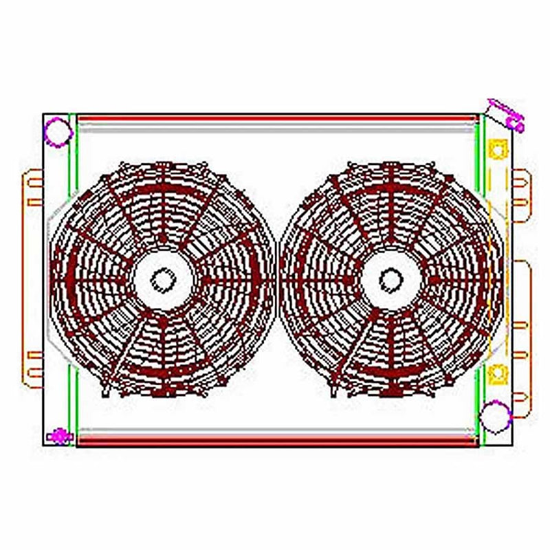 GRIFFIN Radiator Combo Unit GM A & F Body CU-70009