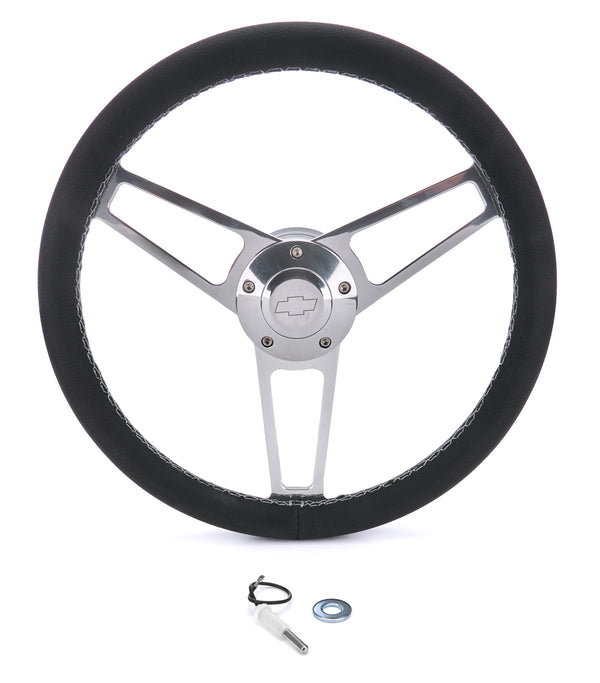 GRANT Billet Classic Series Black Wheel Chevy Logo 398
