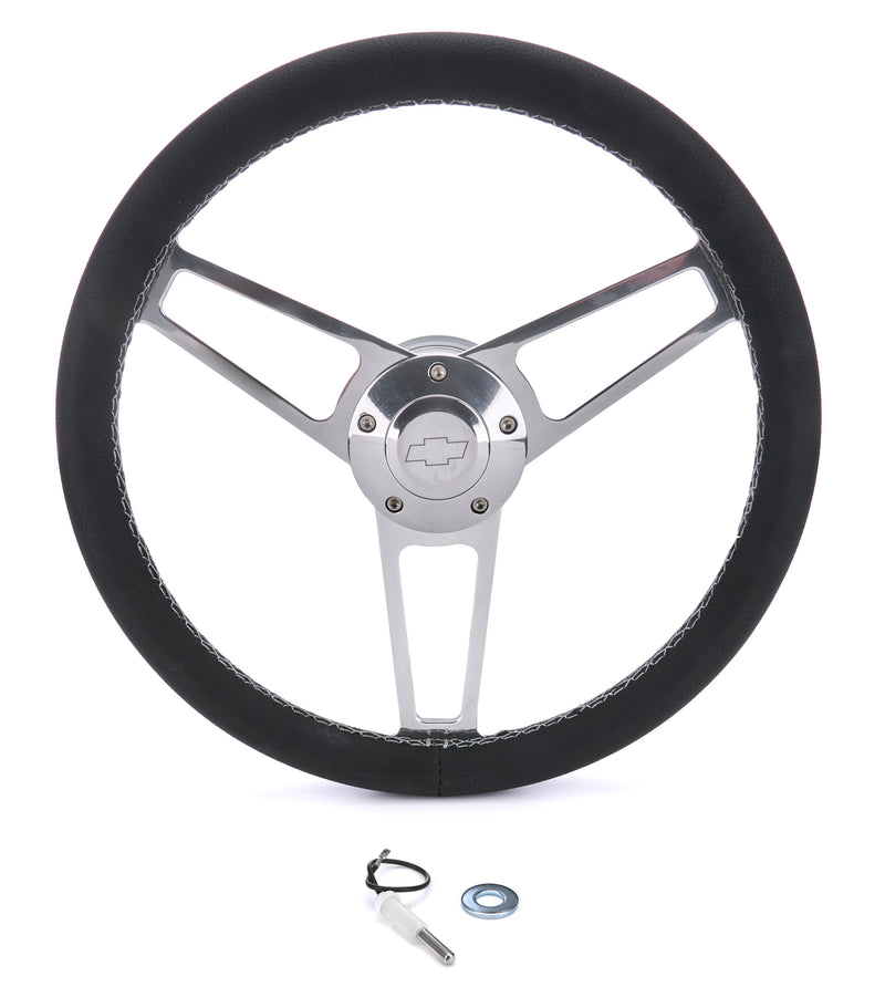 GRANT Billet Classic Series Black Wheel Chevy Logo 398