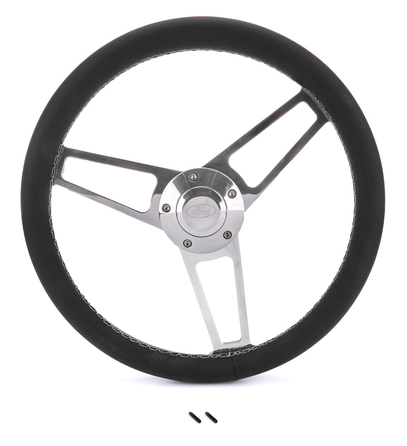 GRANT Billet Classic Series Black Wheel Ford Logo 732