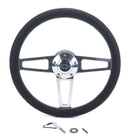 GRANT Billet Classic Series Black Wheel Chevy Logo 4019