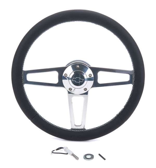 GRANT Billet Classic Series Black Wheel Chevy Logo 4019