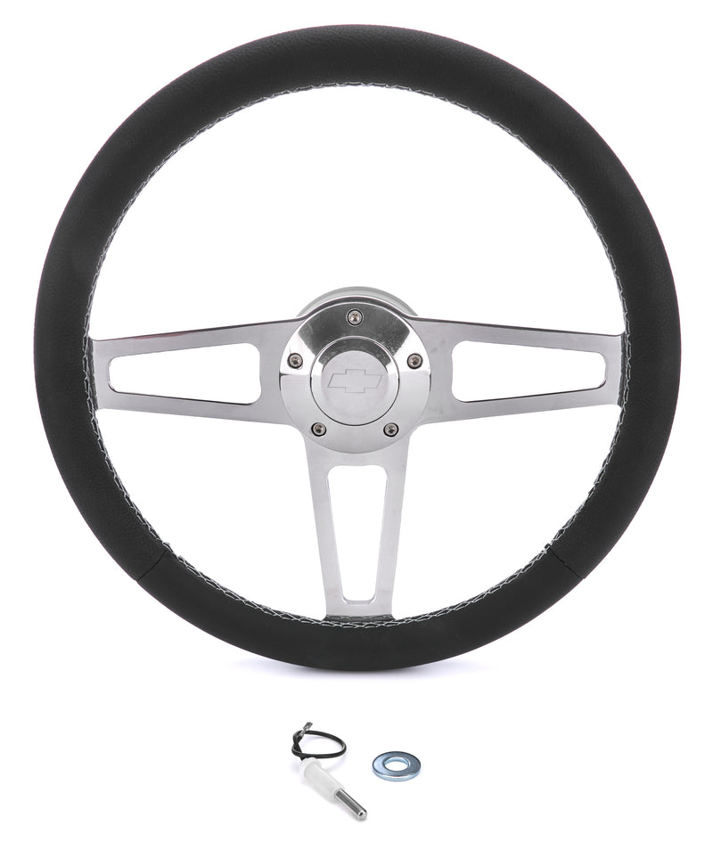 GRANT Billet Classic Series Black Wheel Chevy Logo 4050