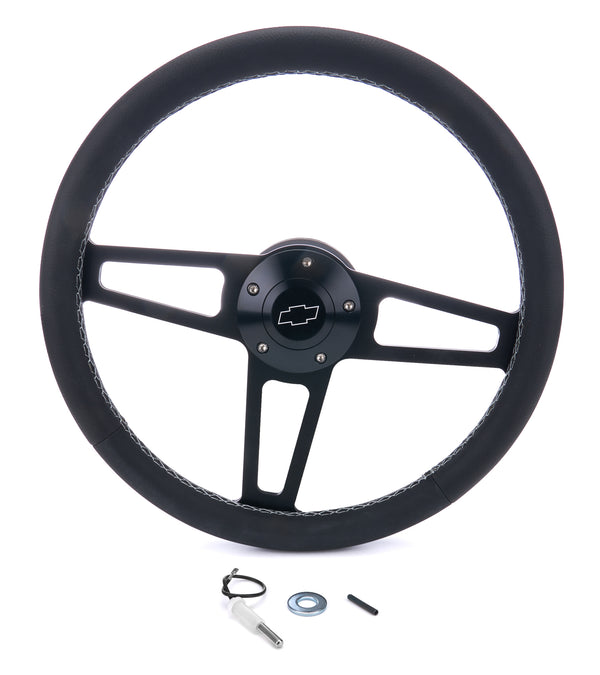 GRANT Billet Classic Series Black Wheel Chevy Logo 5845