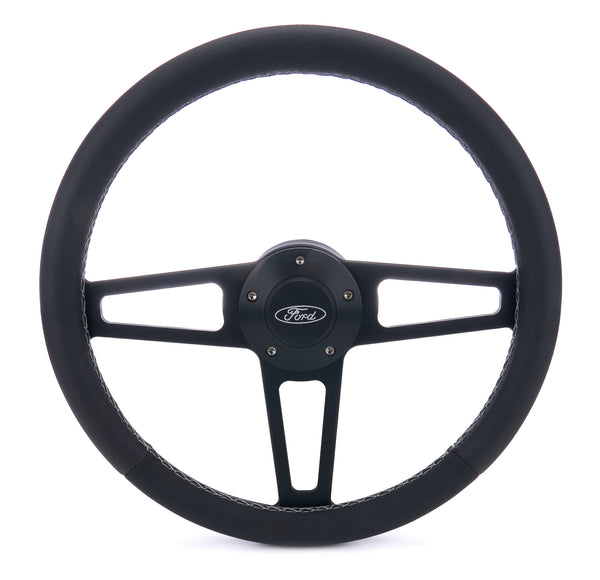 GRANT T Series Blk Wheel FORD Logo/Install Kit 1918