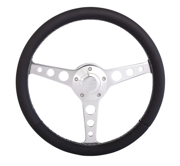 GRANT Billet Classic Series Black Wheel Chevy Logo 7672
