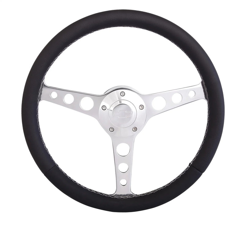 GRANT Billet Classic Series Black Wheel Chevy Logo 7672
