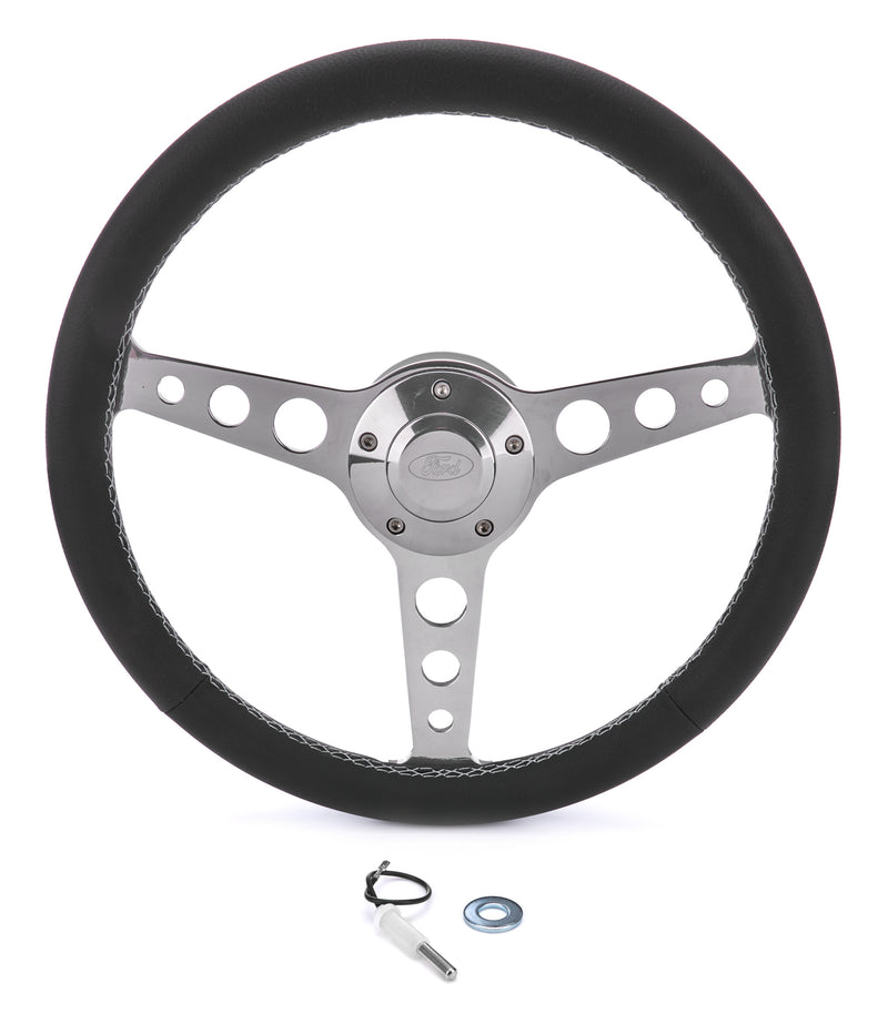 GRANT Billet Classic Series Black Wheel Chevy Logo 8068