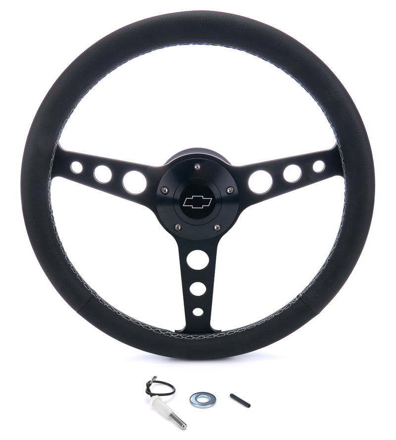 GRANT Billet Classic Series Black Wheel Chevy Logo 9529