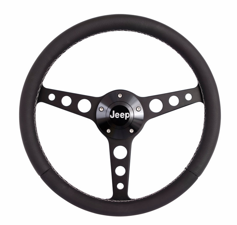 GRANT Classic Series Blk Wheel Jeep Logo/Install Kit 1929