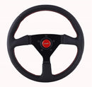 GRANT Steering Wheel 13.75in Wrapped w/Red 625