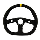 GRANT D-Shaped Diamond Grip Steering Wheel Black 630