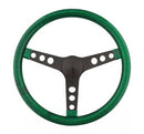 GRANT Steering Wheel Mtl Flake Green/Spoke Blk 13.5 8452