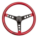 GRANT Steering Wheel Mtl Flake Red/Spoke Blk 13.5 8455