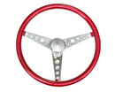 GRANT Steering Wheel Mtl Flake Red/Spoke Chrm 15 8465