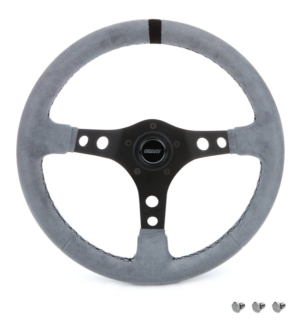GRANT Ultrasuede Steering Wheel Race Gray 8514