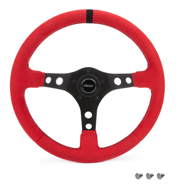 GRANT Ultrasuede Steering Wheel Race Red 8515