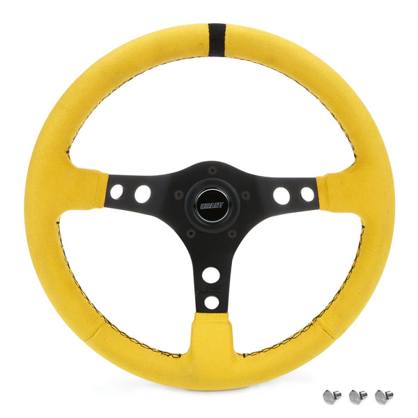 GRANT Ultrasuede Steering Wheel Race Yellow 8517
