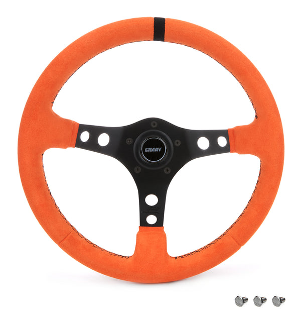GRANT Ultrasuede Steering Wheel Race Orange 8519