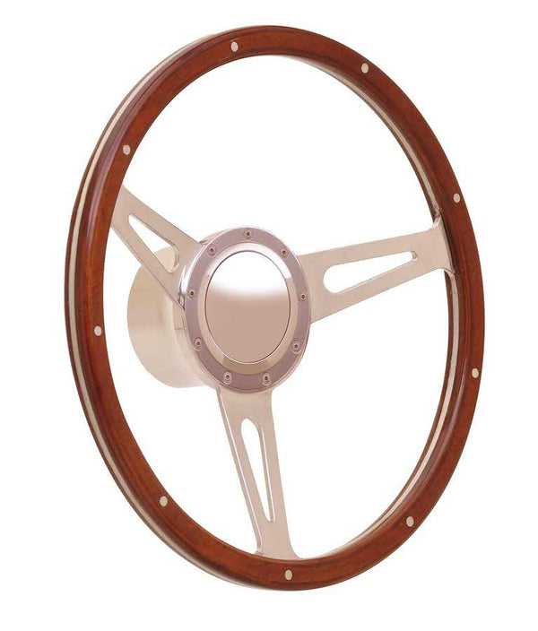 GT PERFORMANCE Steering Wheel GT9 Retro Cobra Wood 38-4247