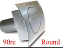 HAGAN STREET ROD NECESSITIES Round Fuel Door Curved Surfaces 90RC